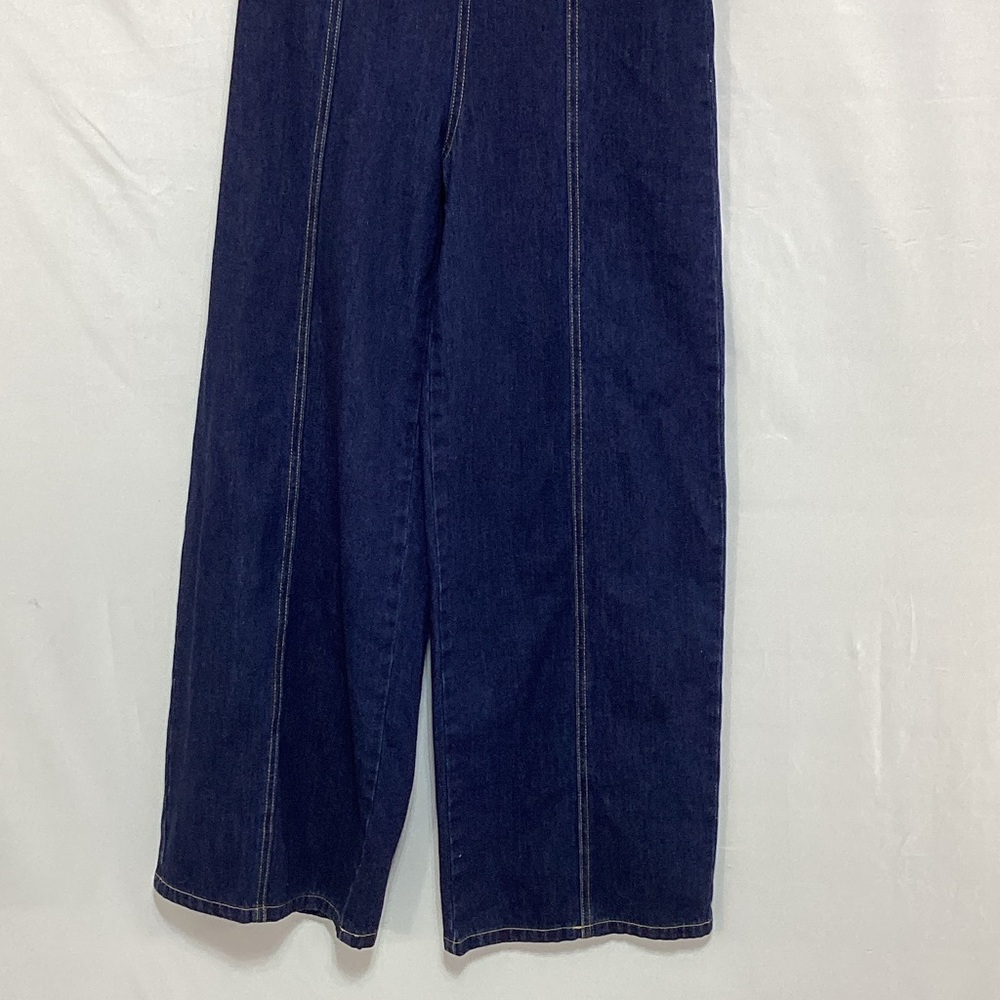 NWT Forever 21 Dark Blue Strapless Denim Jumpsuit - Picture 5 of 13
